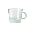 Clear & Mint Handmade Glass Cup FB-E24041B