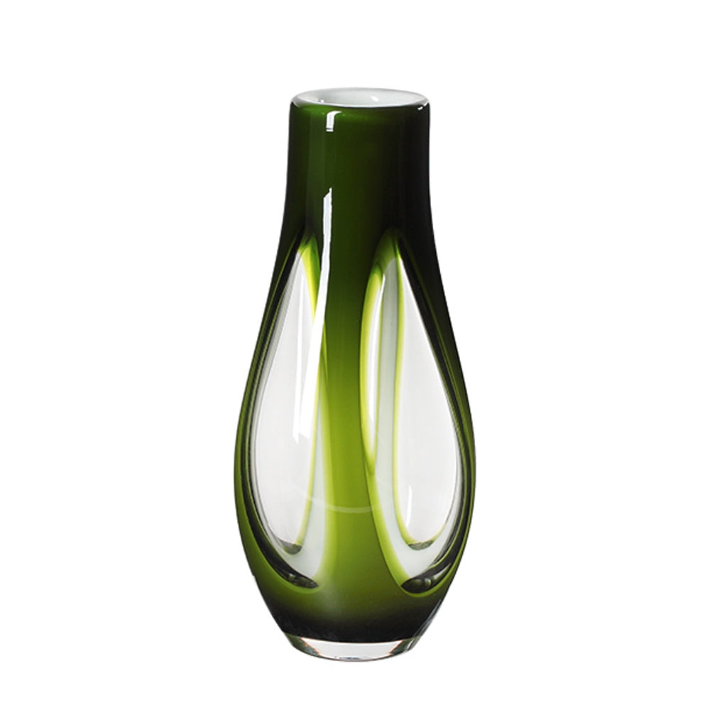 Green Handmade Glass Vase - Small FB-E24067B