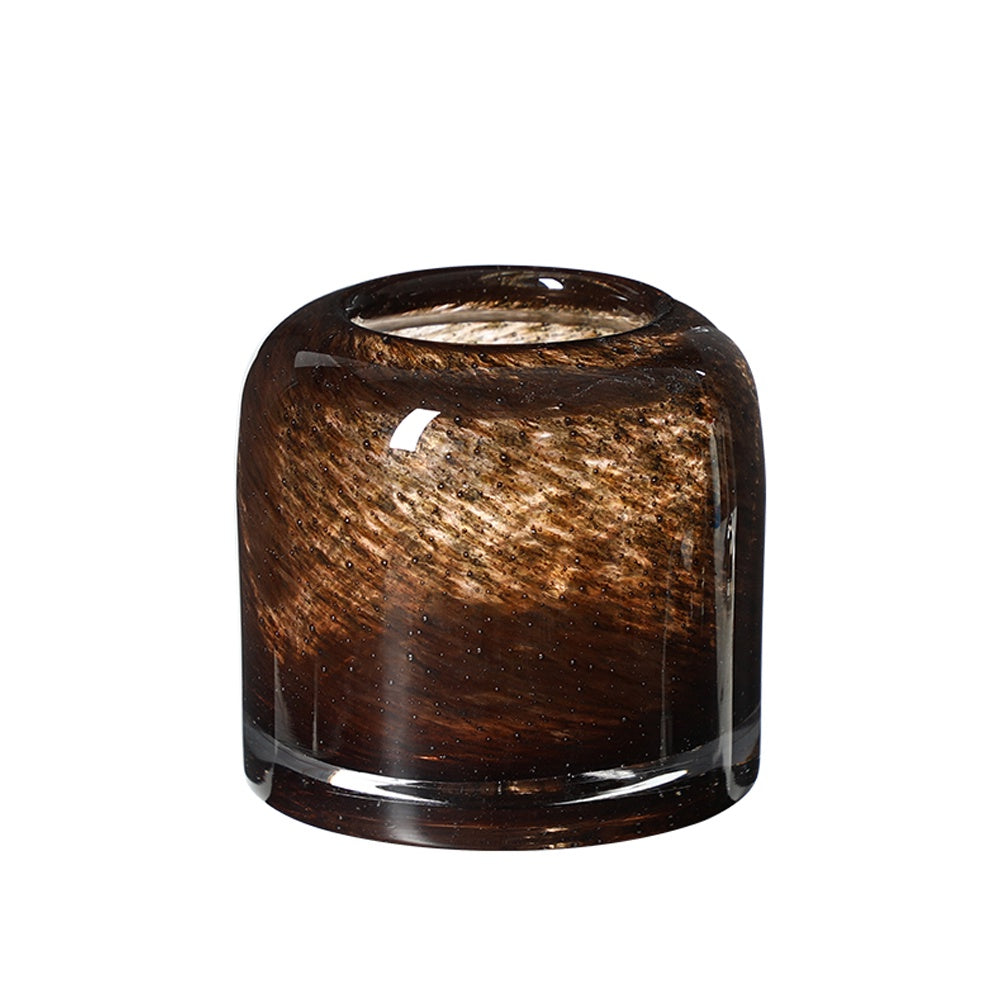 Brown Glass Vase - Wide FB-E25018B