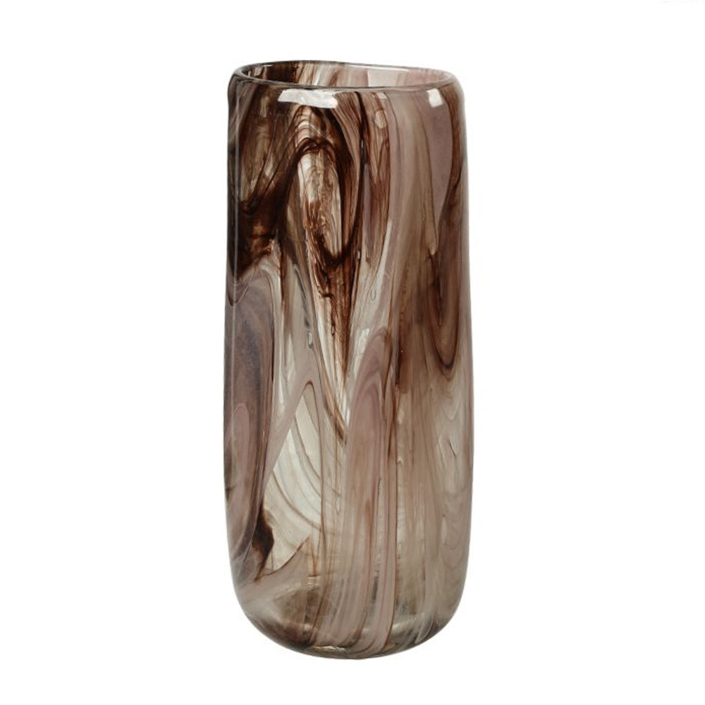 Brown Handmade Glass Vase - Tall FB-E25066A
