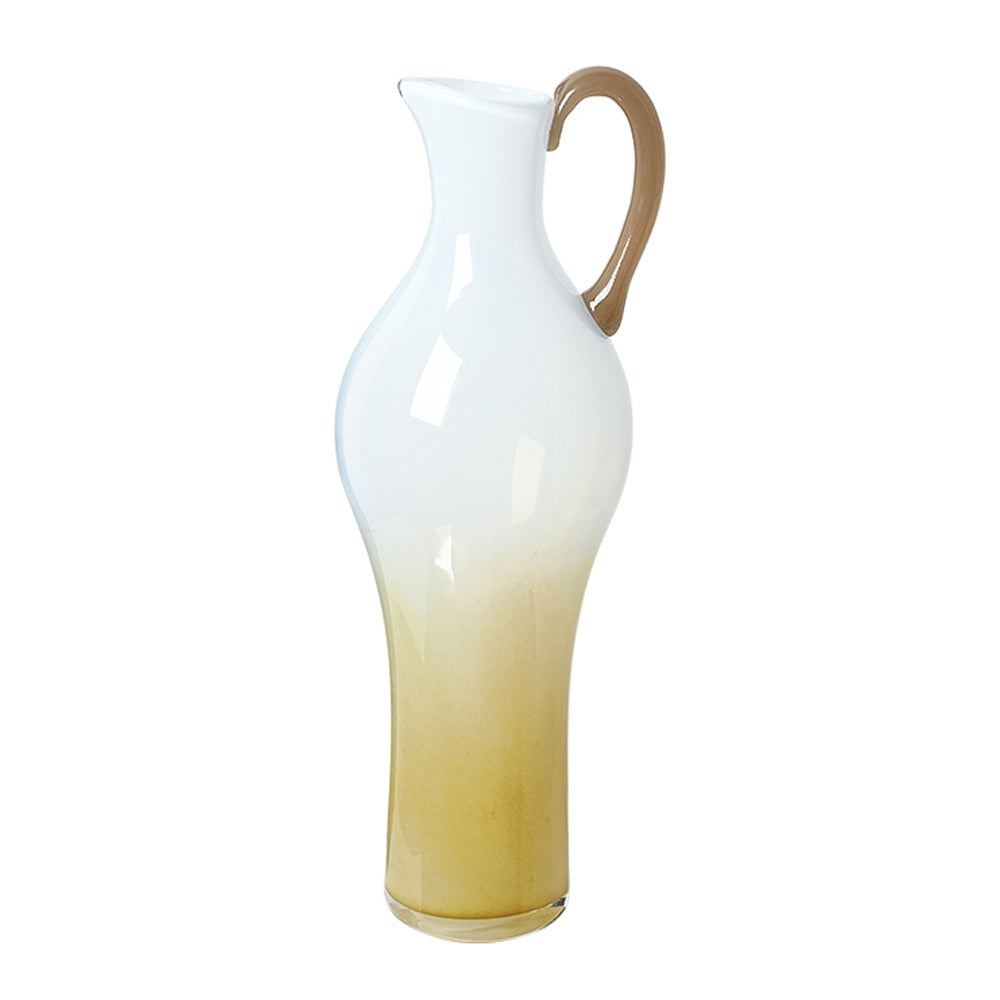 Handmade Gradient Glass Vessel with Contrast Handle Detail - A FB-E26025A