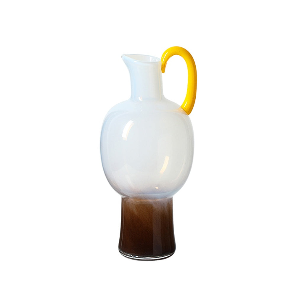 Handmade Gradient Glass Vessel with Contrast Handle Detail - C FB-E26025C