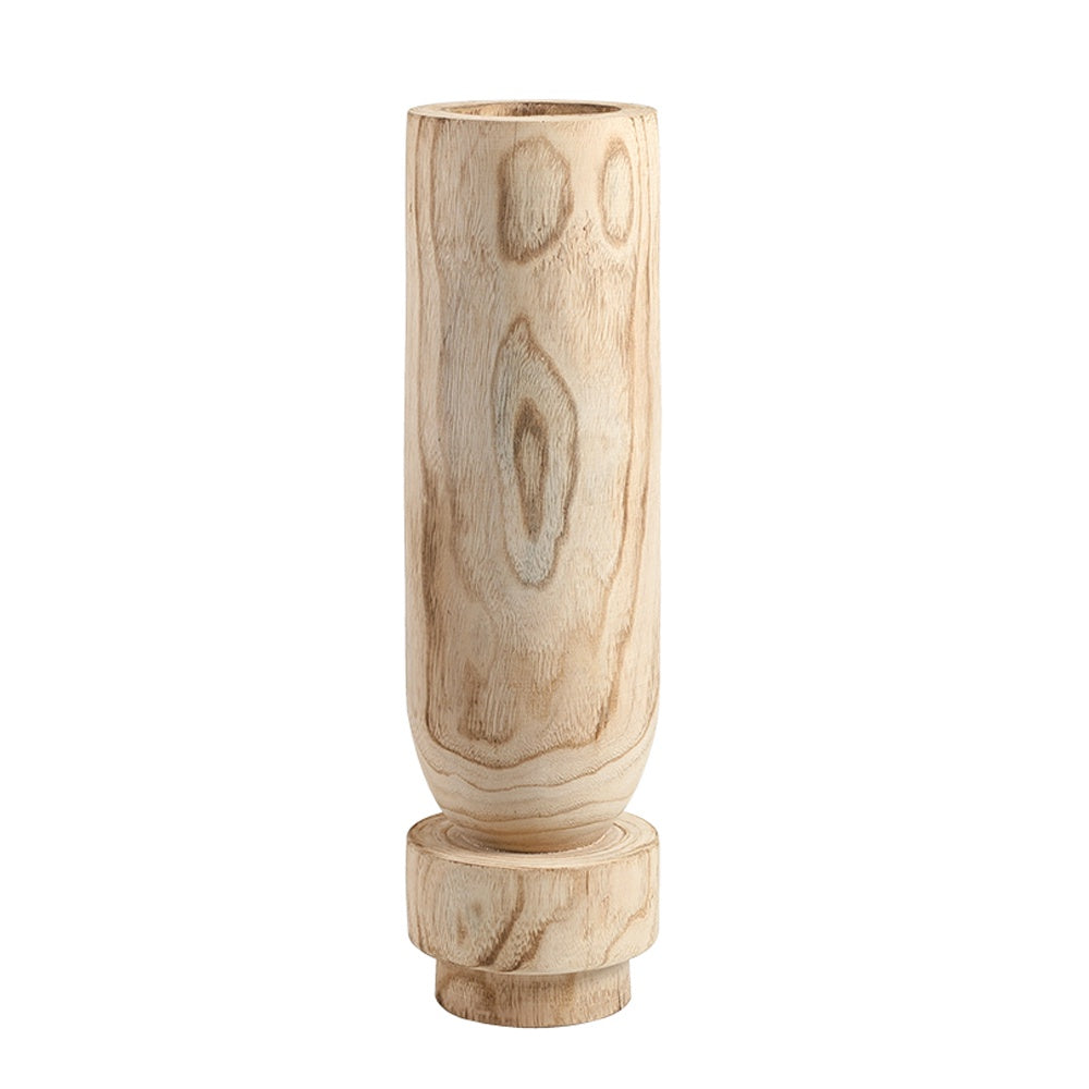 Natural Wooden Vase - Tall FB-MC24004A