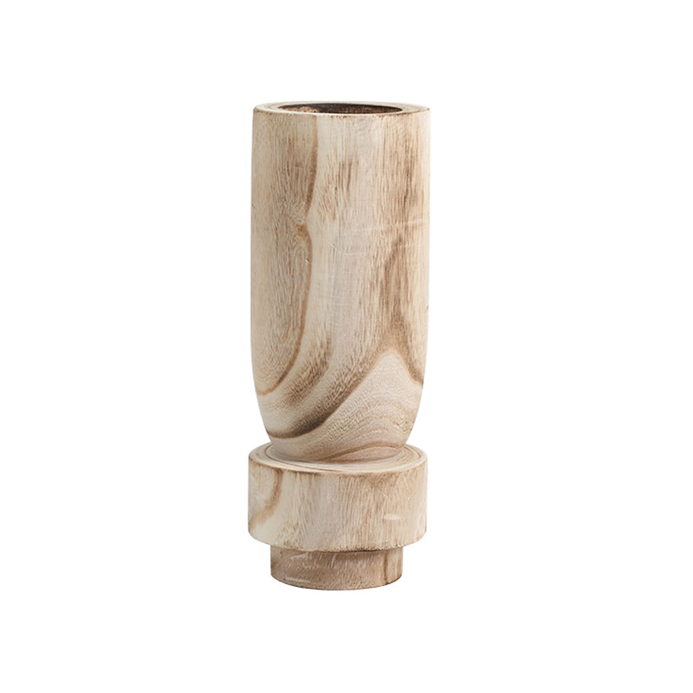Natural Wooden Vase - Short FB-MC24004B
