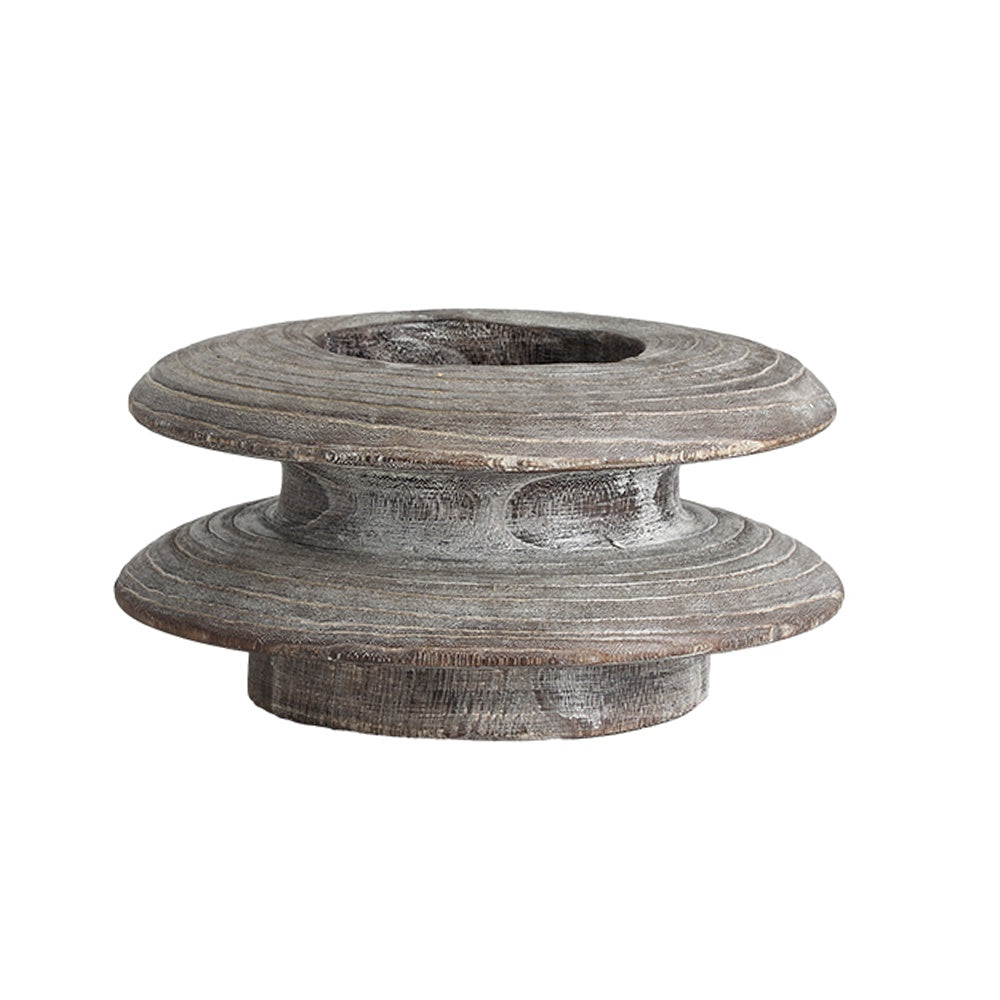 Grey Wooden Stacked Vase FB-MC24006A