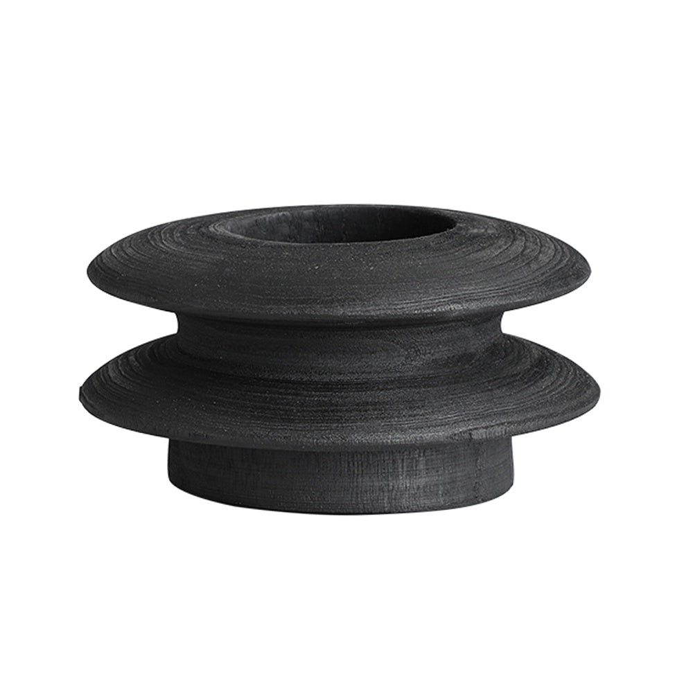 Black Wooden Stacked Vase FB-MC24006B