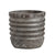 Grey Wooden Vase with Thread Detail FB-MC24008A