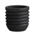 Black Wooden Vase with Thread Detail FB-MC24008B