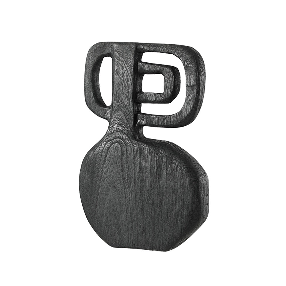 Black Wooden Abstract Décor FB-MC25004B