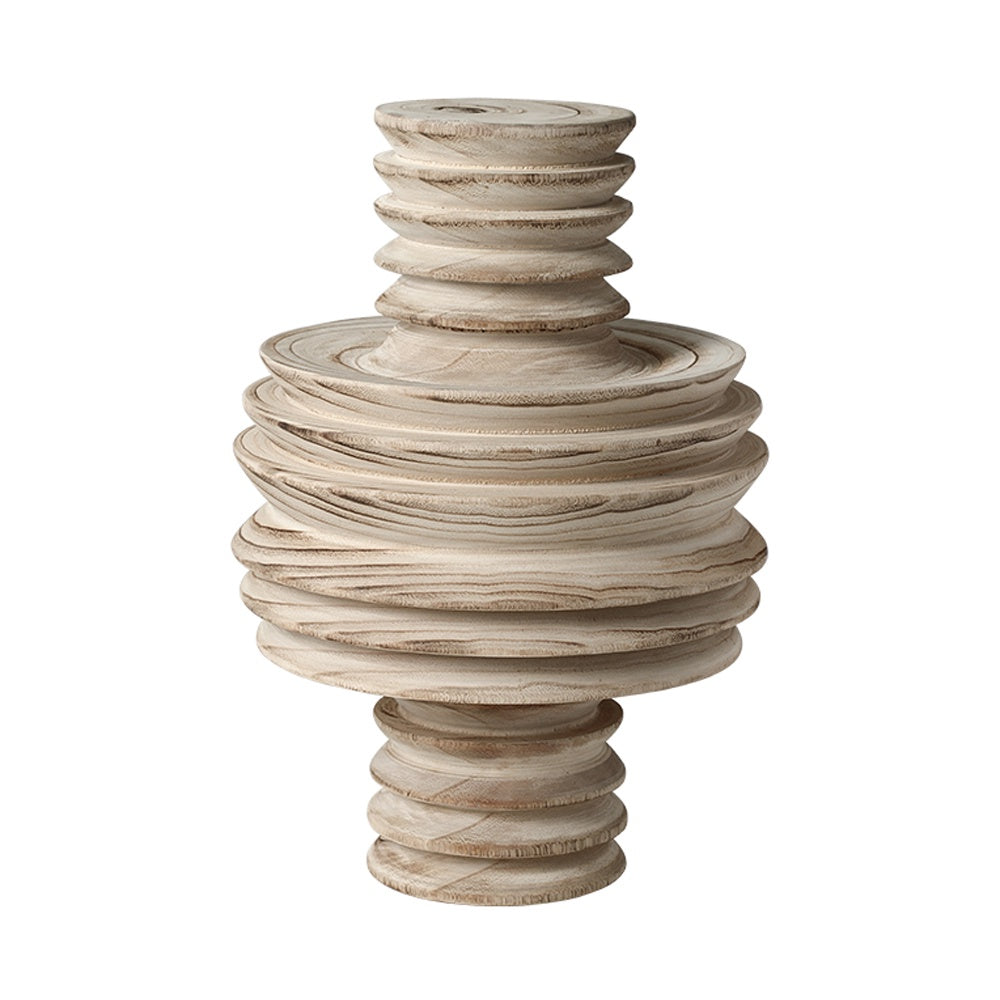 Natural Wooden Stacked Décor FB-MC25005A