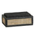 Black Stone & Natural Rattan Storage Box with Lid FB-PG23007B