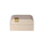 Grey & Beige Wood & Leather Decorative Box with Metal Detail - Large FB-PG24006A