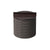 Dark Grey Wood & Leather Round Decorative Box FB-PG24008C