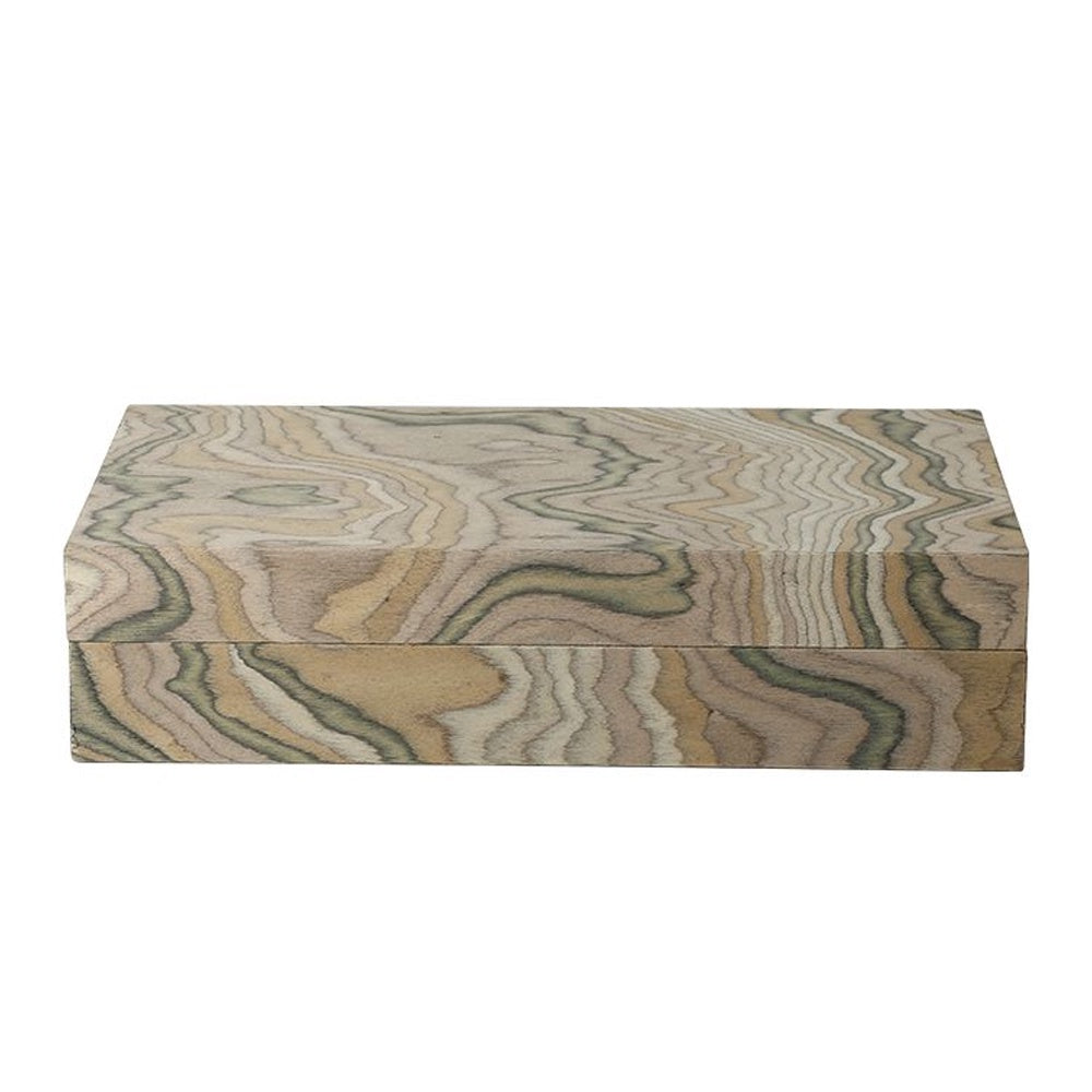 Beige Wood & Veneer Decorative Box - Large FB-PG25011A