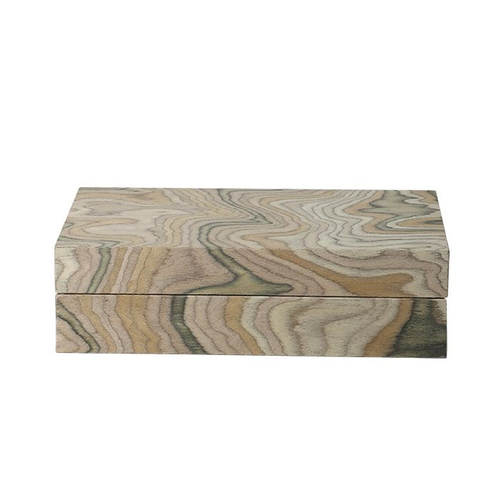Beige Wood & Veneer Decorative Box - Small FB-PG25011B