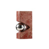 Red Marble Geometric Décor with Metal Detail - Small FB-T24003B