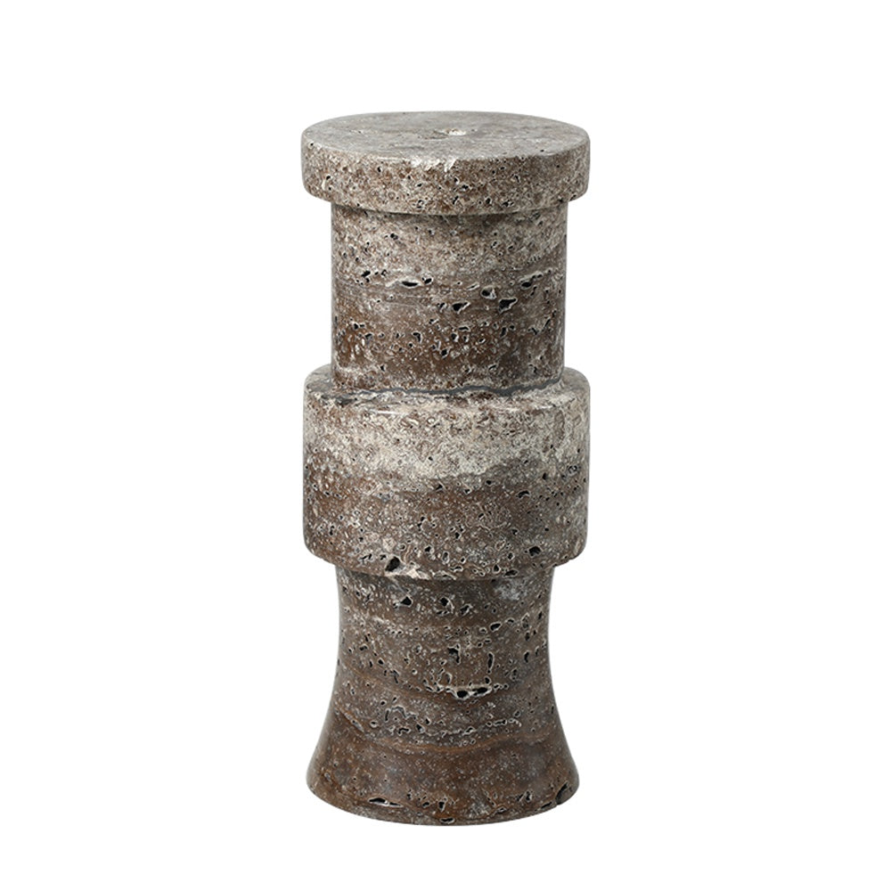 Brown Stone Candleholder - Large FB-T25029