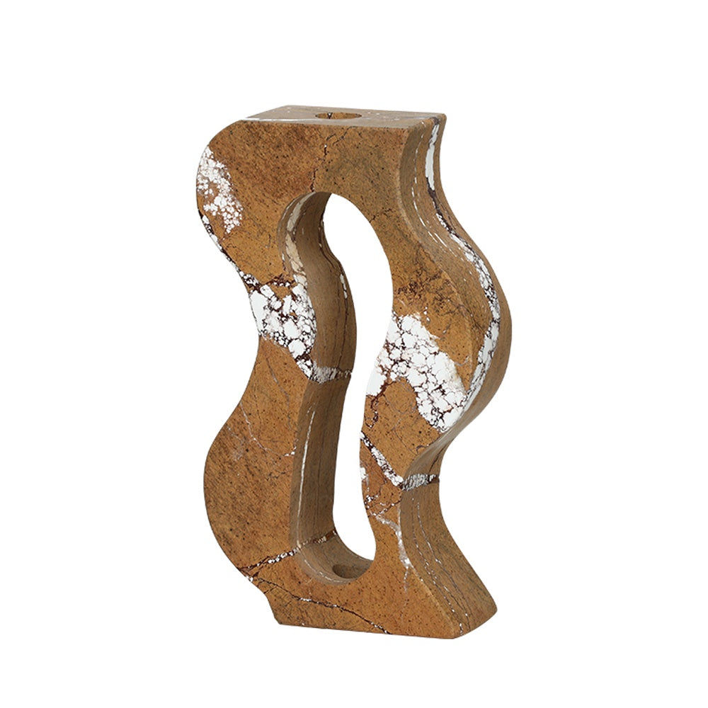 Coffee Colored Marble Bud Vase FB-T25041