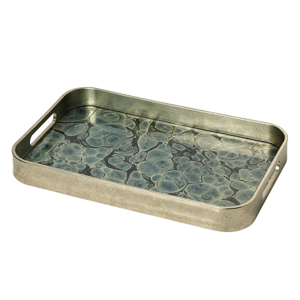 Resin & Glass Rectangular Tray FC-MC26004