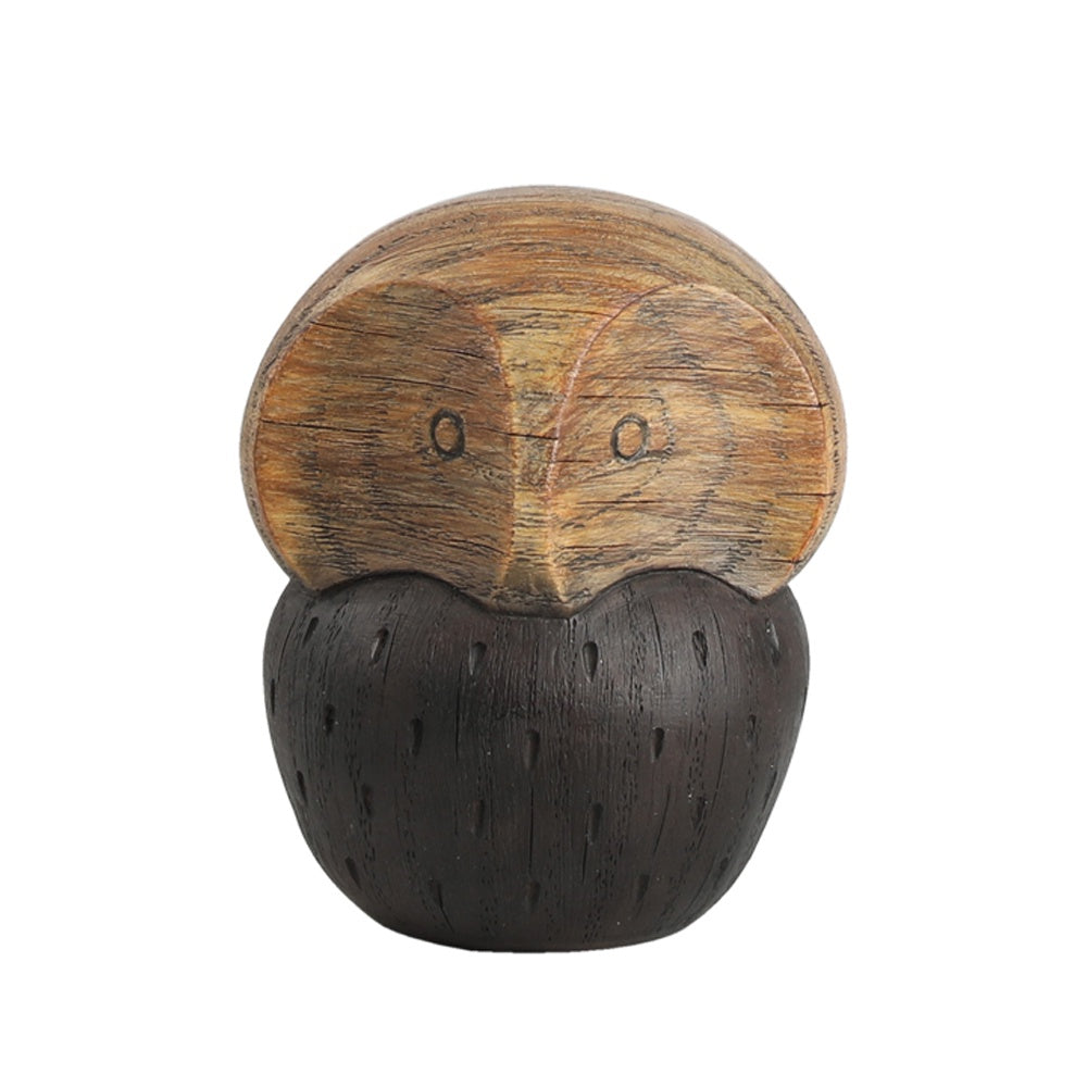 Resin Wooden Owl - Medium FC-SZ24003B