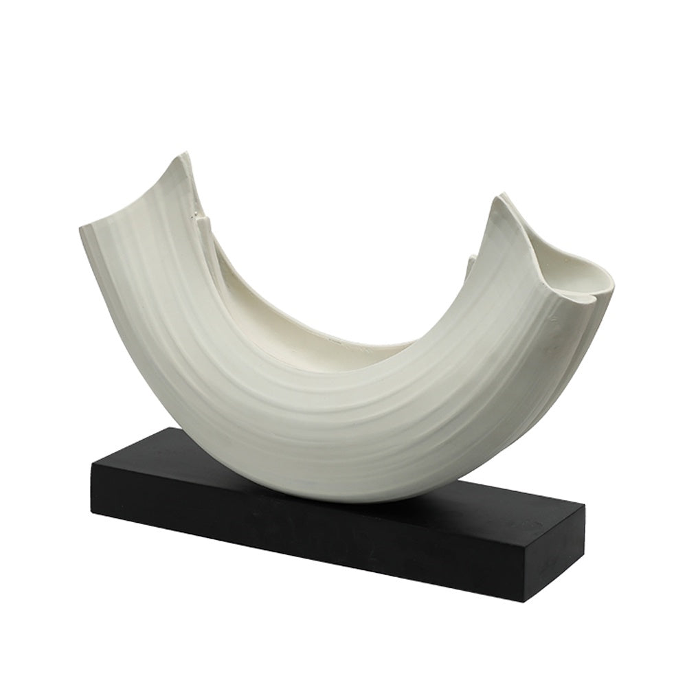 White Abstact Resin Sculpture FC-SZ24026