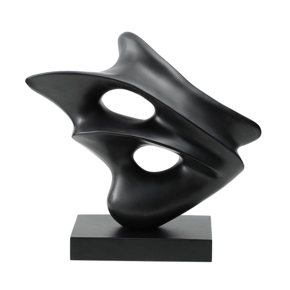 Black Abstact Resin Sculpture FC-SZ24044B