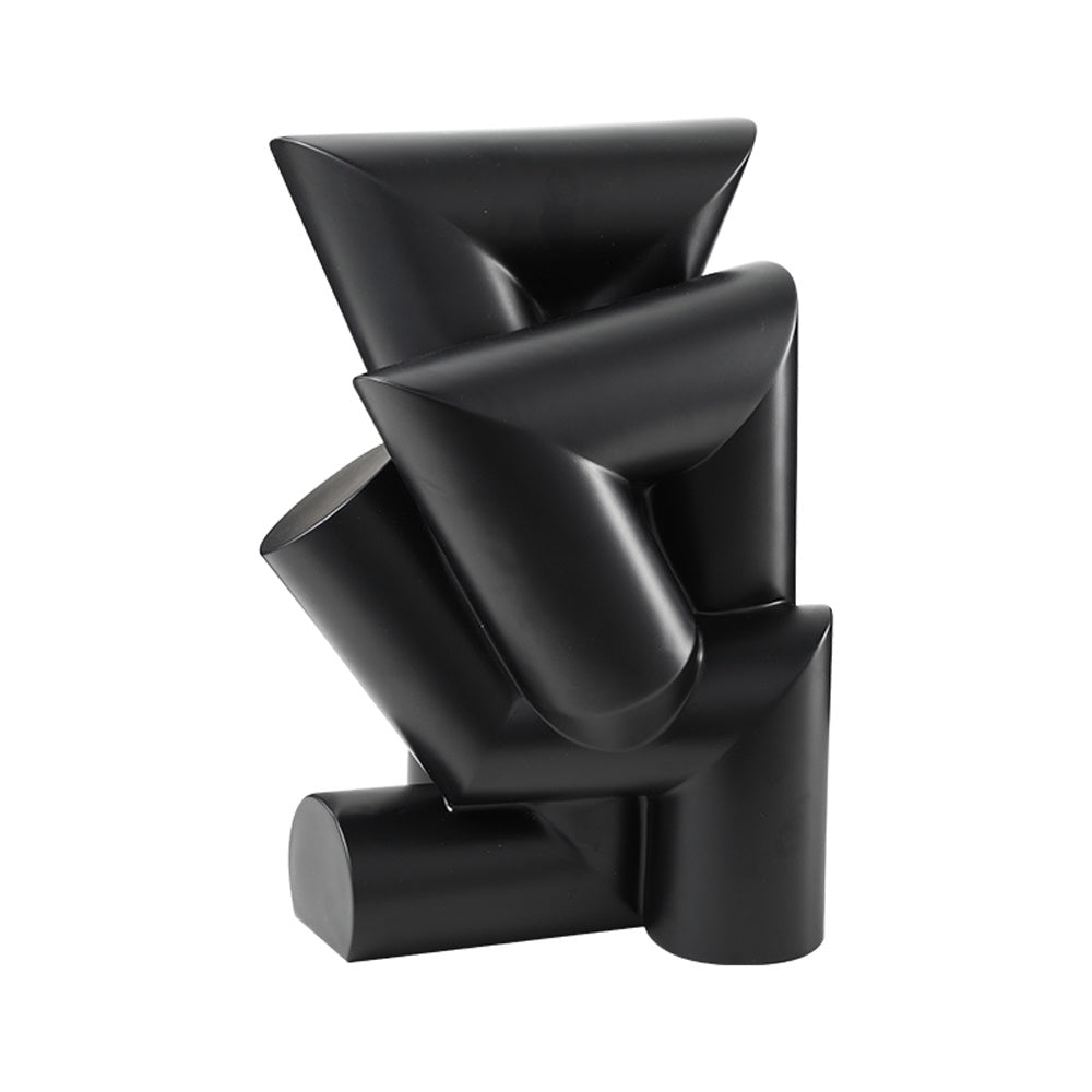 Black Resin Abstract Sculpture FC-SZ24081B