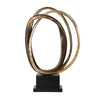 Bronze Circular Resin Sculpture with Base FC-SZ24094