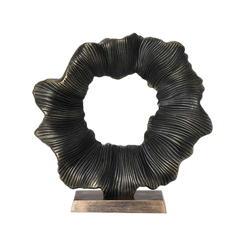 Antiqued Bronze Resin Abstract Décor FC-SZ25007