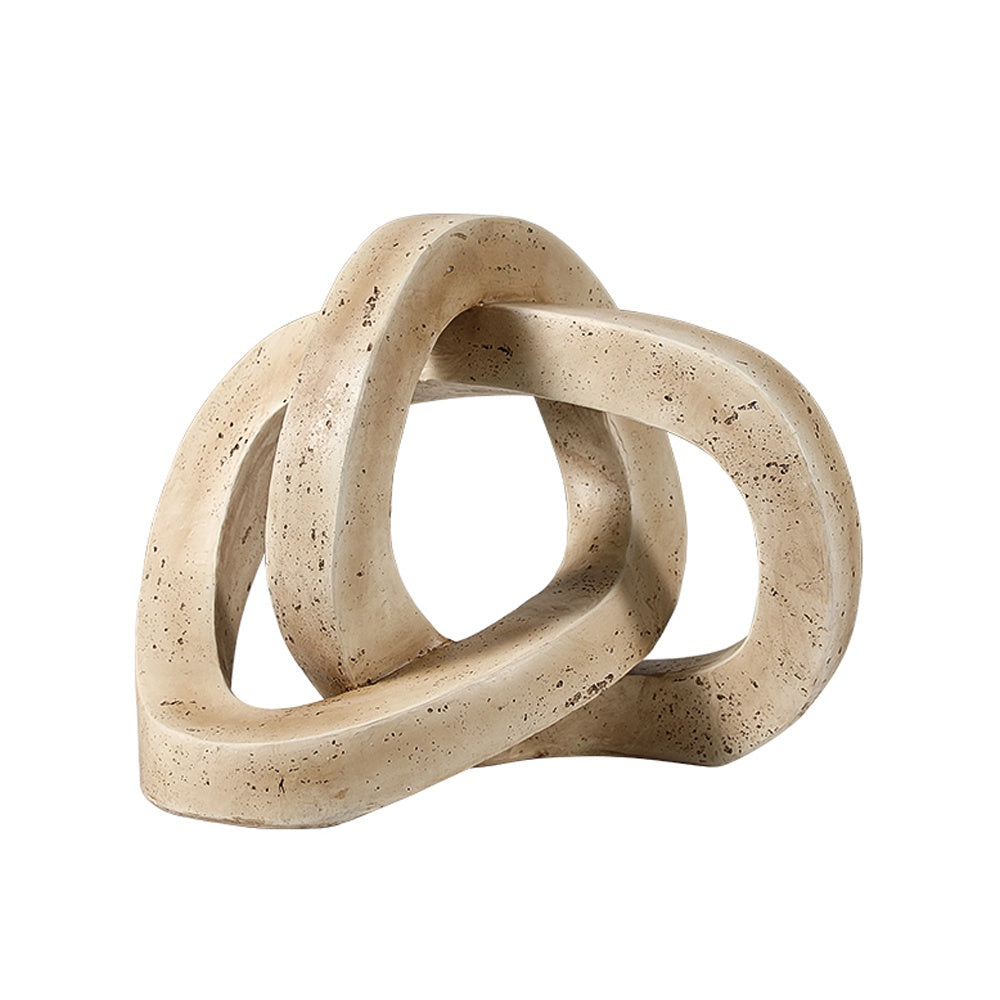 Beige Resin Geometric Orb - Large FC-SZ25011A