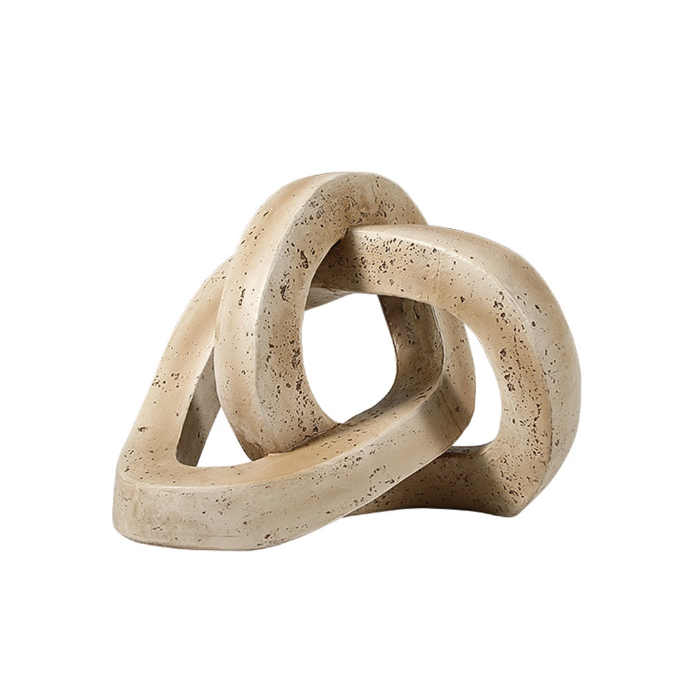 Beige Resin Geometric Orb - Small FC-SZ25011B