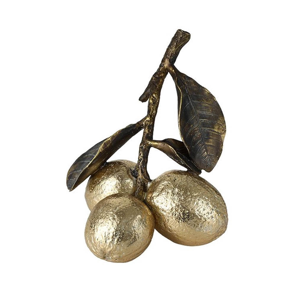 Gold Resin Lemon Décor FC-SZ25027