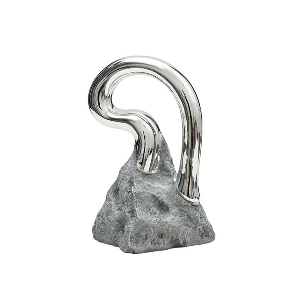 Grey & Silver Resin Abstract Sculpture - Small FC-SZ25040B