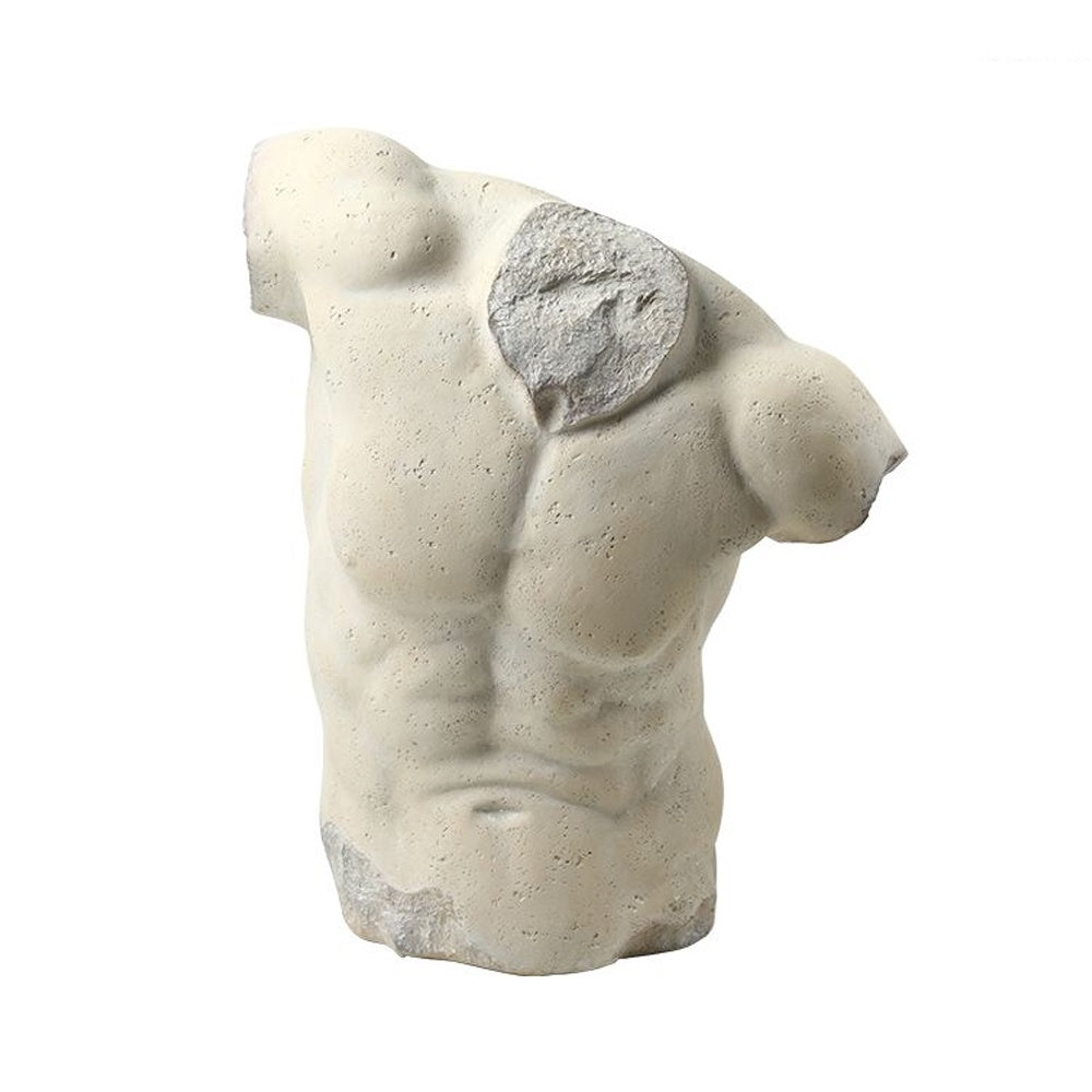 Offwhite Resin Male Torso Sculpture FC-SZ25047