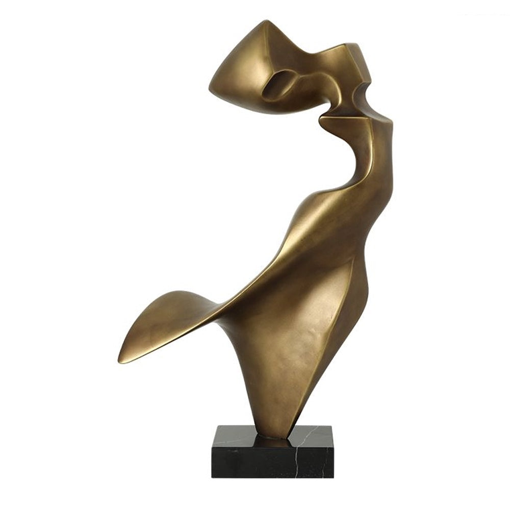 Bronze Resin Abstract Sculpture with Marble Base FC-SZ25048