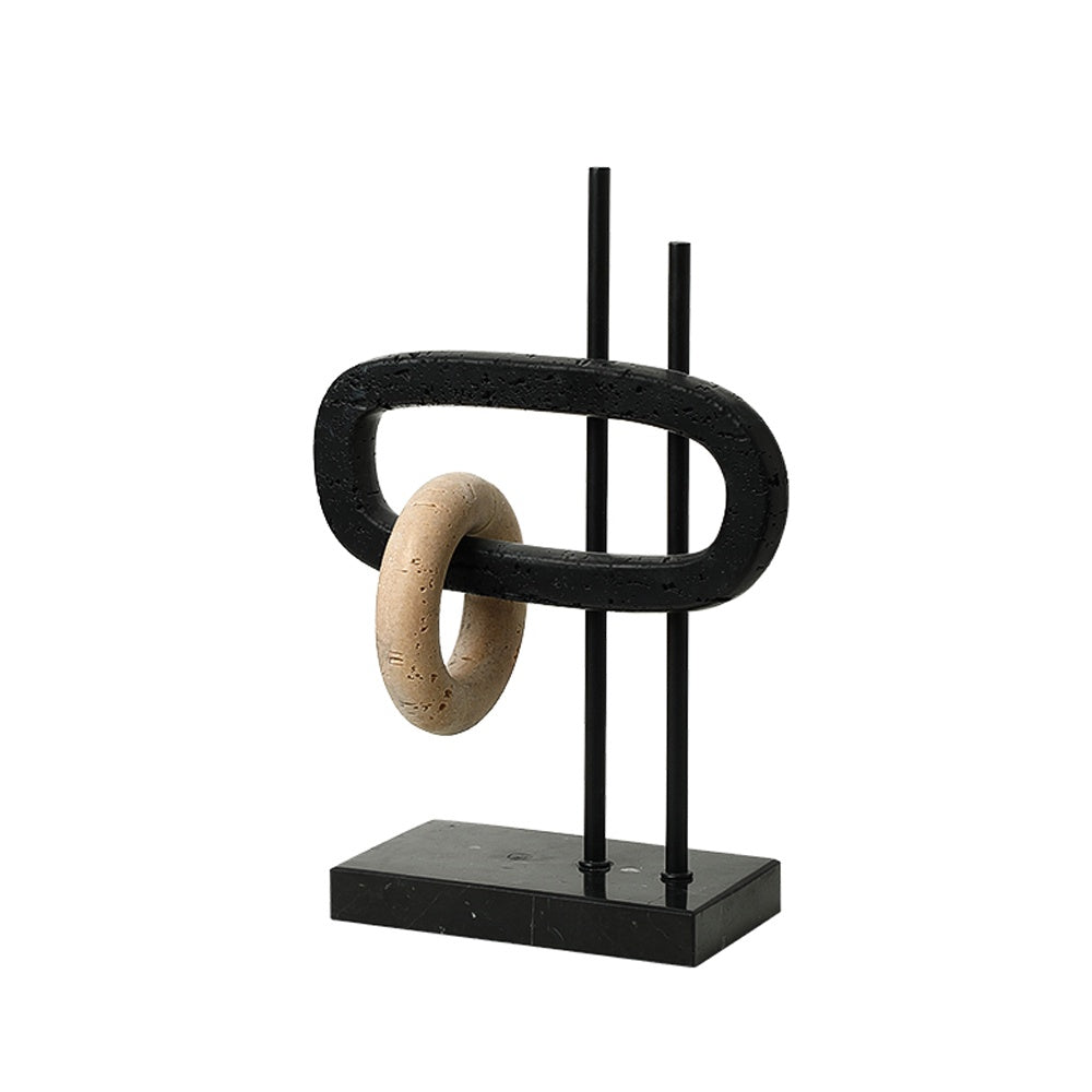 Resin, Metal & Marble Abstract Sculpture - A FC-SZ26016A