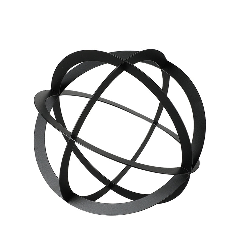 Black Metal Decorative Orb - Large FC-W26003A