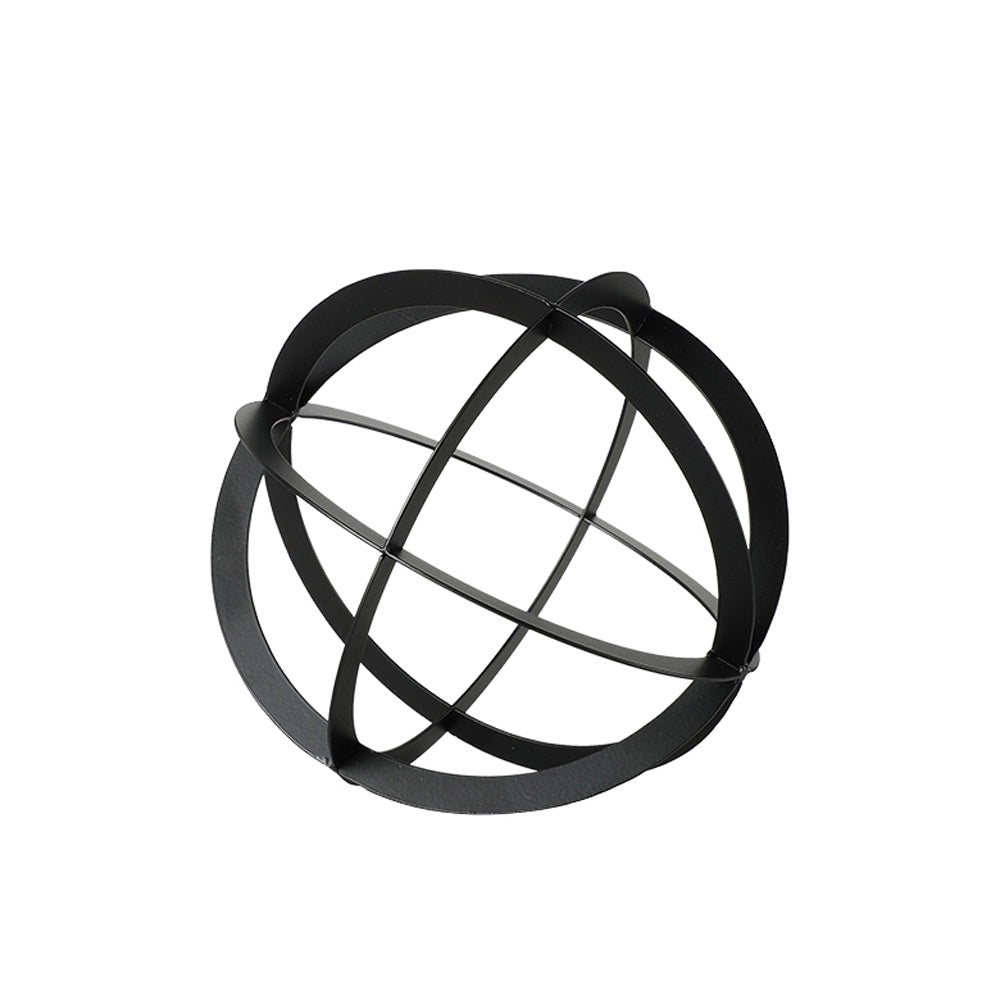 Black Metal Decorative Orb - Medium FC-W26003B