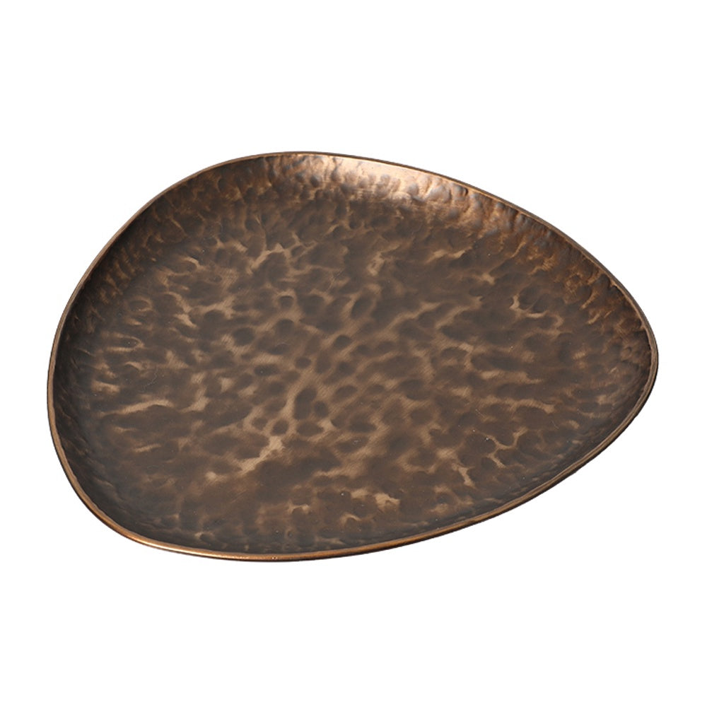 Bronze Hammered Metal Tray - Large FC-W26023A