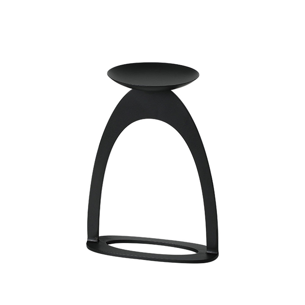 Black Metal Candleholder - B FC-W26043B