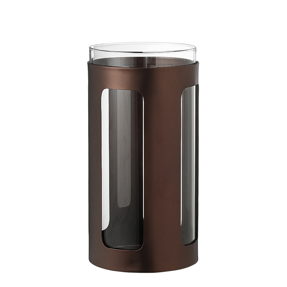 Bronze Metal & Glass Candleholder - Large FC-W26047A