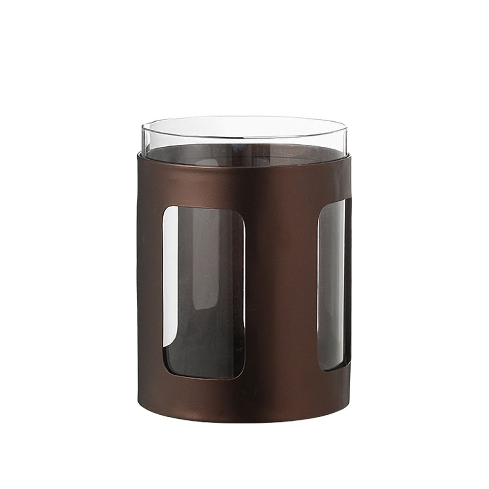 Bronze Metal & Glass Candleholder - Small FC-W26047B