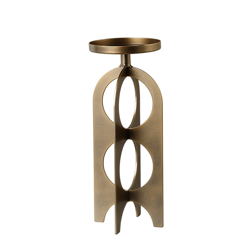 Antique Bronze Metal Candleholder - Large FC-W26048A
