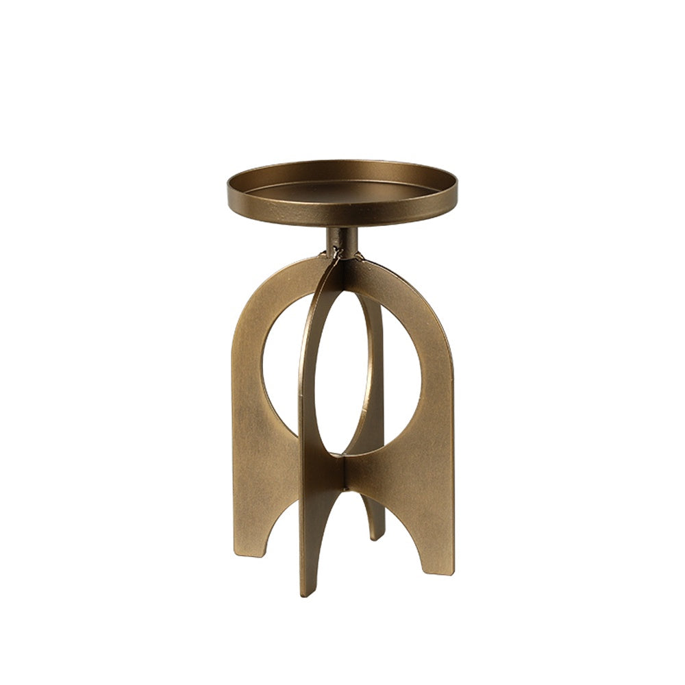 Antique Bronze Metal Candleholder - Small FC-W26048B