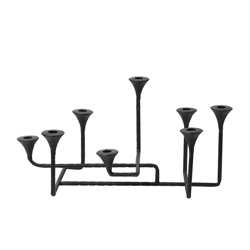 Black Textured Metal Candleholder FC-W26053