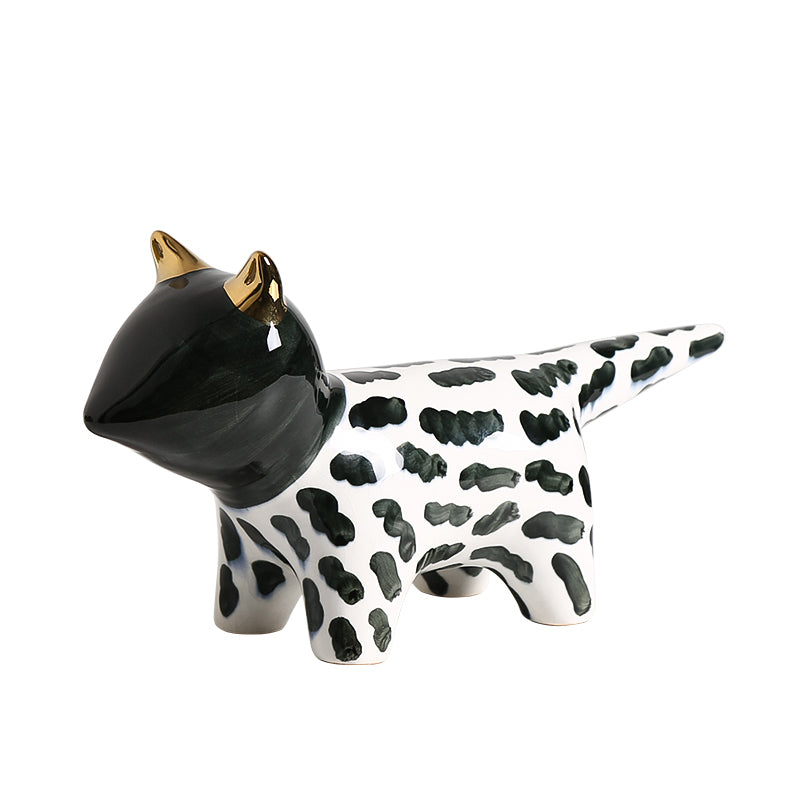 Black & White Ceramic Cat FD-D23006