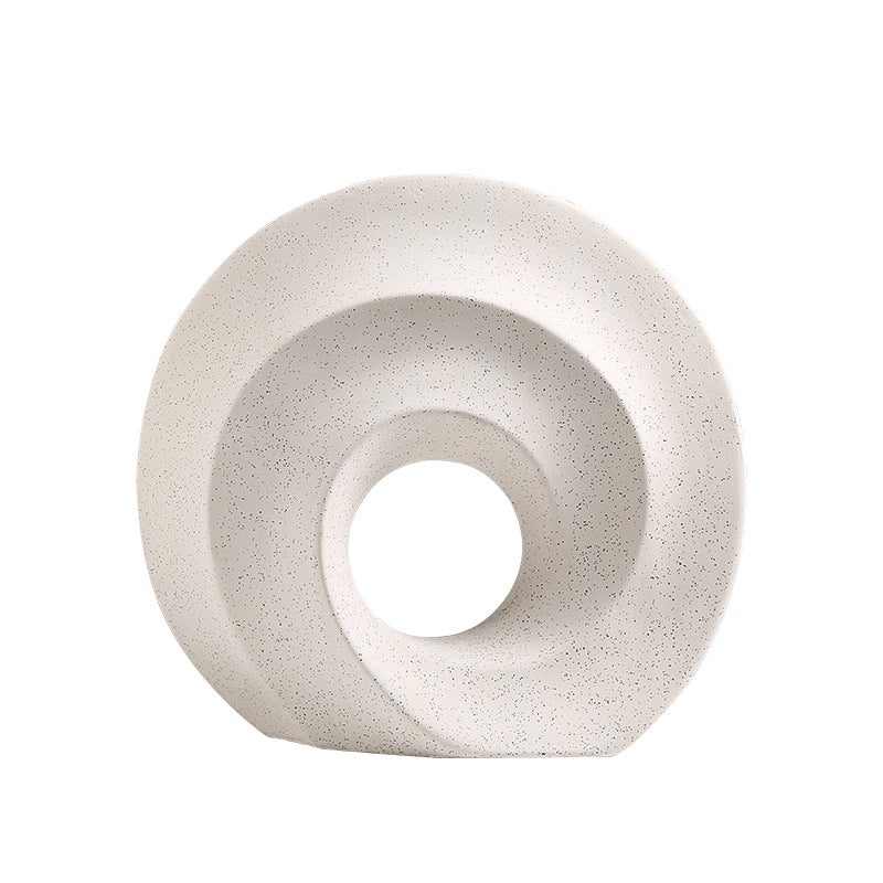 White Round Ceramic Décor FD-D23010