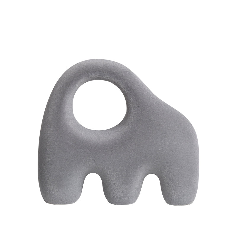 Grey Ceramic Abstract Sculpture FD-D23029