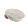 White Ceramic Oval Bowl FD-D24003B