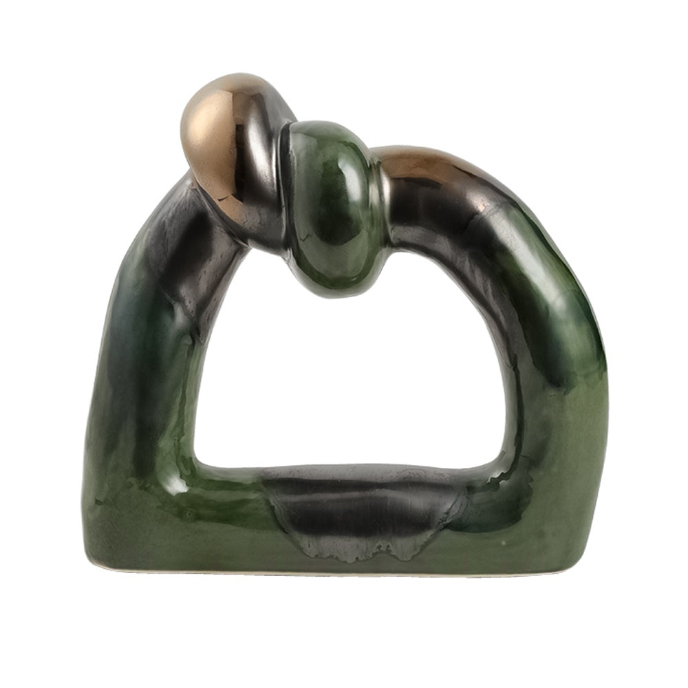 Green Ceramic Glazed Knot Décor FD-D24006